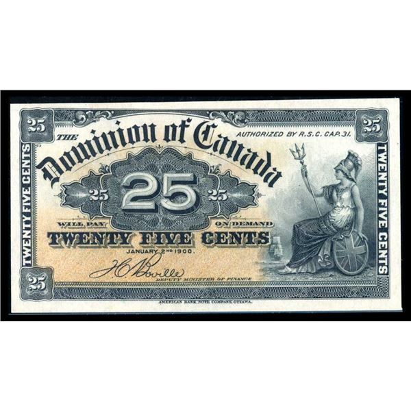 CANADA - 25 cents 1900 Boville - Legacy Gem BU 64