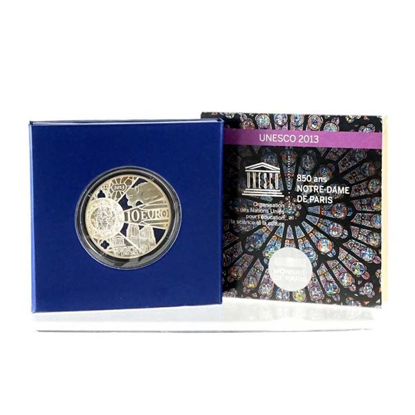 FRANCE - 10â‚¬ 2013 850eme anniversaire de la cathEdrale Notre-Dame de Paris