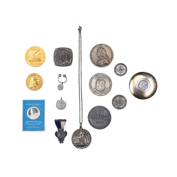 CANADA - Lot de mEdailles d'argent offertes au maire Jean Drapeau