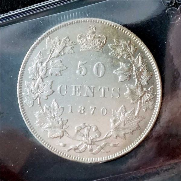 CANADA - 50 cents 1870 L.C.W. - AU