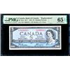 Image 3 : CANADA - $5 1954 modifie - Remplacement petit nombre - PMG-65
