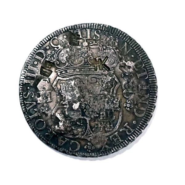 MEXIQUE - 1770 F.M. 8 Reales avec marques commerciales VF