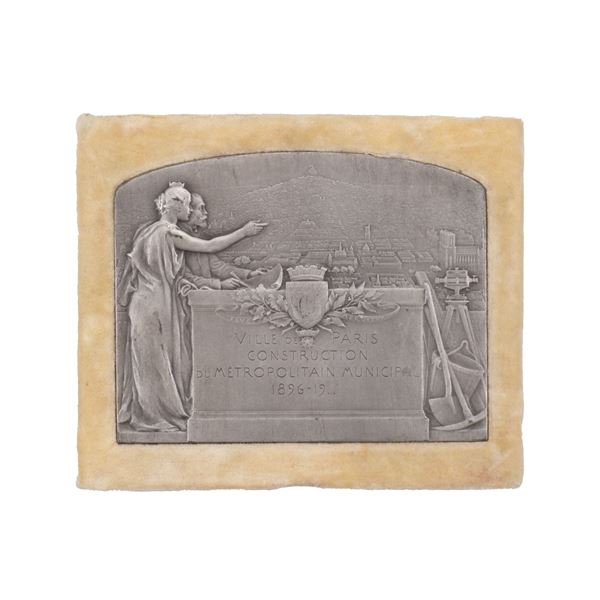 FRANCE - Vernon, FrEderic de (1858-1911 MEdaille Art Nouveau en argent, mEtro de Paris