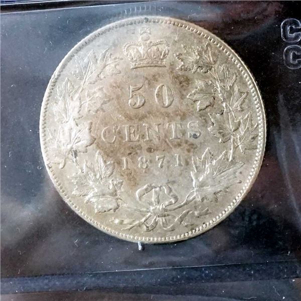 CANADA - 50 cents 1871 - VF+