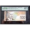 Image 3 : CANADA - $100 2009 BC-66bA - PMG 67