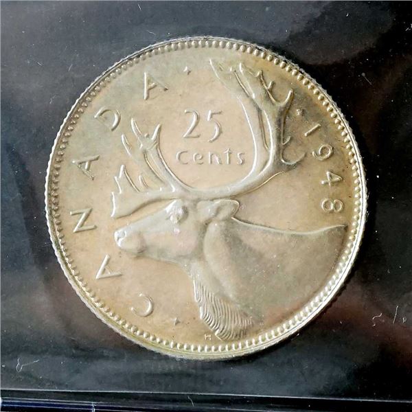 CANADA - 25 cents 1948 - UNC BU