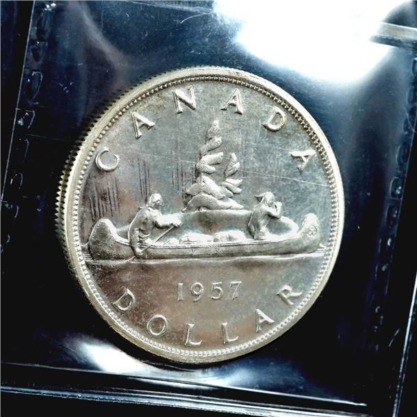 CANADA - $1 1957 PL-66 ICCS