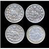 Image 1 : IRAN - Lot de 4 x 2000 dinars 1907-1913 AH1328-1332 VG-VF