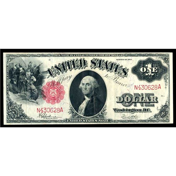 USA - $1 1917 United States Notes Extra Fine