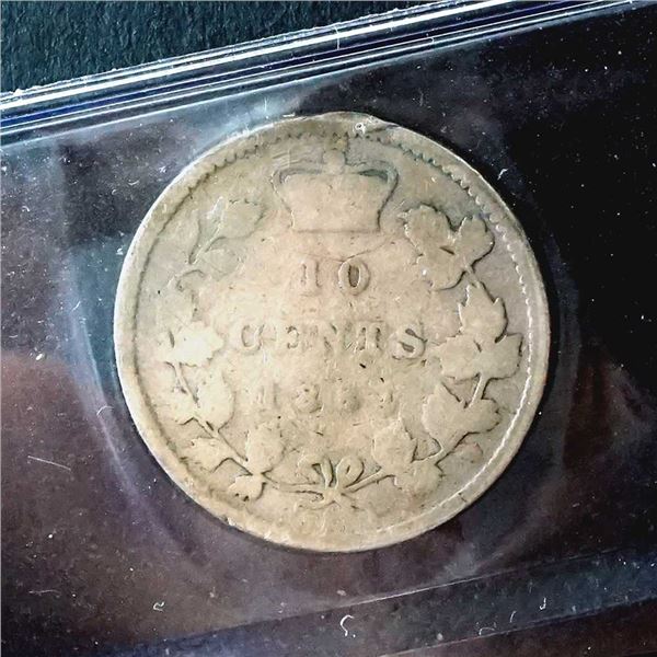 CANADA - 10 cents 1884 Rim Ding CCCS G-6
