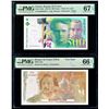 Image 1 : FRANCE - Lot de deux billets grades PMG