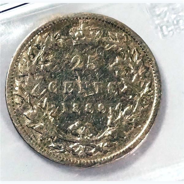 CANADA - 25 cents 1889 - VG