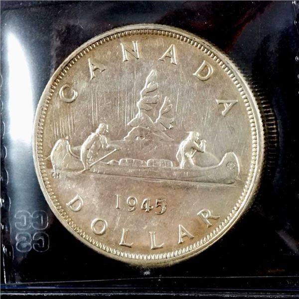 CANADA - $1 1945 endommagE 5/5 CCCS EF-40