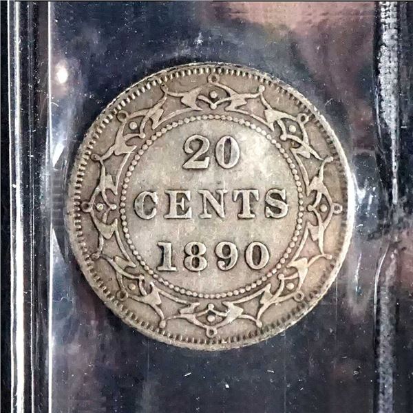 TERRE-NEUVE - 20 cents 1890 EF-40 ICCS