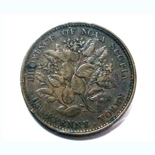 Canada 1856 Half penny NS-5A2 F-15 CCCS