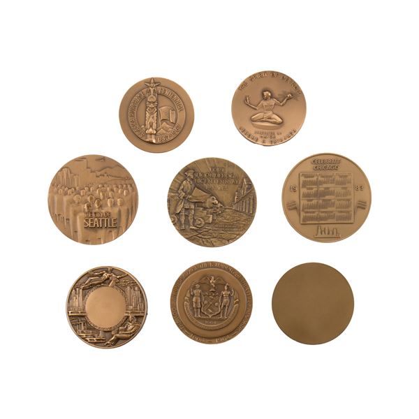 USA - Lot de mEdailles en bronze