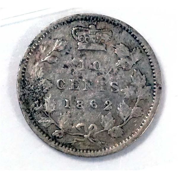 NOUVEAU-BRUNSWICK - 10 cents 1862 2/2 CCCS F-15