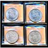Image 1 : USA - Lot de 4 Morgan $1 incirculees certifiees CCCS