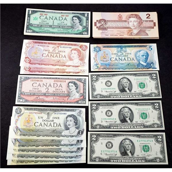 CANADA - Lot de billets AU-UNC 1954-1986