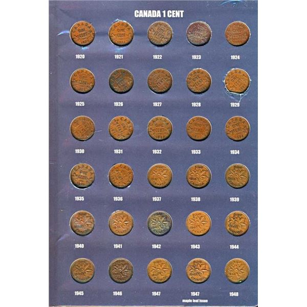 CANADA - Collection de 48 x 5 cents et 106 x 1 cent 1880-2012 AG-UNC