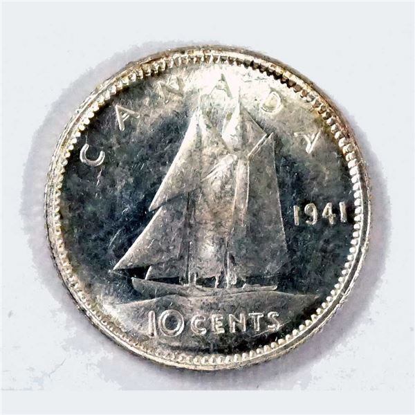 CANADA - 10 cents 1941 CCCS MS-64