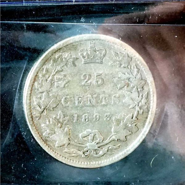 CANADA - 25 cents 1893 - VG-10