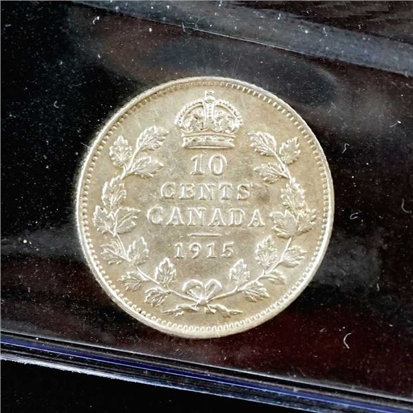 CANADA - 10 cents 1915 CCCS EF-40