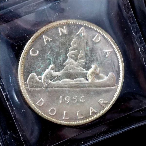CANADA - $1 1954 PL-65 ICCS