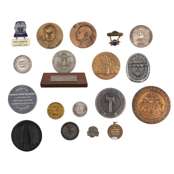 CANADA - Lot de mEdaille remise au maire Jean Drapeau