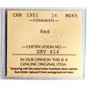 Image 3 : CANADA - 1 cent 1951 - MS-65 RED ICCS