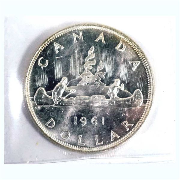 CANADA - $1 1961 w/Arrowhead Variety MS-64 in ICCS Holder