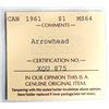 Image 3 : CANADA - $1 1961 w/Arrowhead Variety MS-64 in ICCS Holder