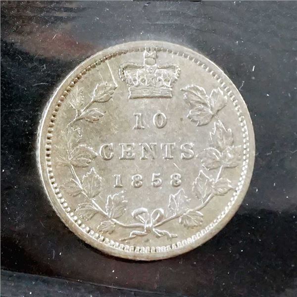 CANADA - 10 cents 1858 CCCS VF-20