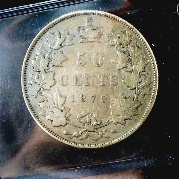 CANADA - 50 cents 1870 L.C.W. - CCCS F-15