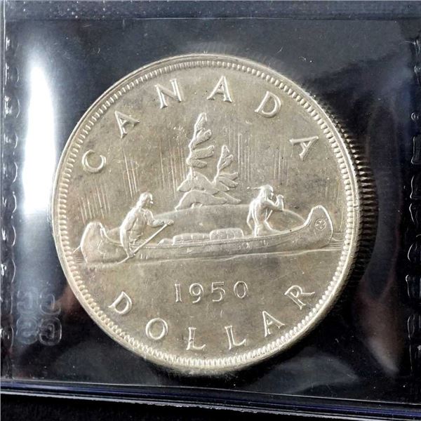CANADA - $1 1950 logs on island CCCS MS-62