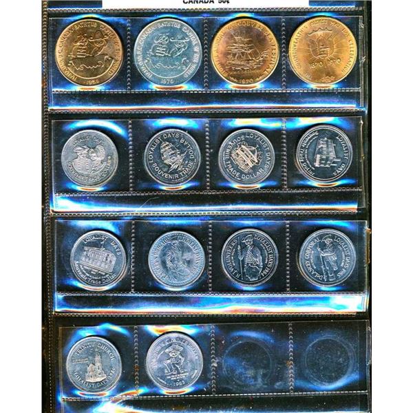 CANADA - Collection de jetons et dollars du carnaval