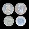 Image 1 : MONDE - Lot de 4 monnaies d'Argent XXeme siecle