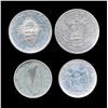 Image 2 : MONDE - Lot de 4 monnaies d'Argent XXeme siecle