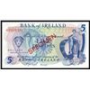 Image 1 : NORTHERN IRELAND - Bank of Ireland Specimen 5 pounds 1978 PMG Gem 66