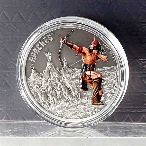 NIUE - $2 2017 Guerriers de l'histoire - Apaches