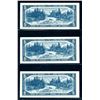 Image 2 : CANADA - 3 x $5 1954 consecutifs et incircules, 