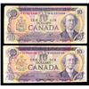 Image 3 : CANADA - Ensemble de 4 billets $10 1971 remplacement F-VF