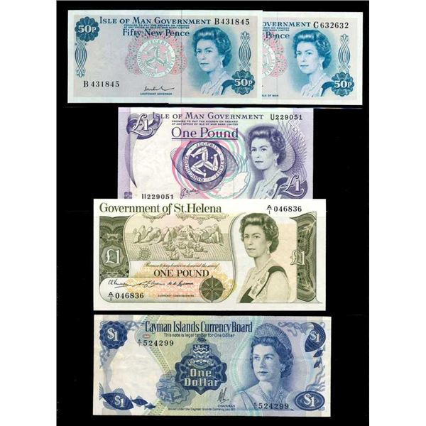 MONDE - Lot de 10 billets de diffErentes iles