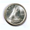 Image 1 : CANADA - 10 cents 1956 dot CCCS MS-64