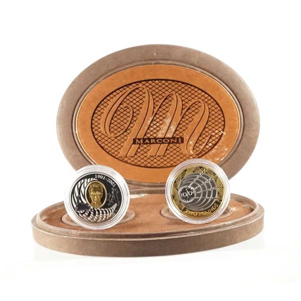 CANADA et ROYAUME-UNI - $5 et Â£2 Guglielmo Marconi - Le tElEgraphe qui changea la face de la Terre 