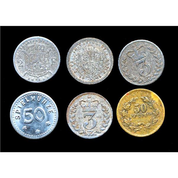 ALLEMAGNE - Lot de 6 pieces miniatures - Fine UNC