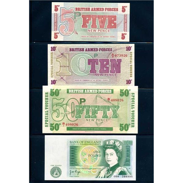 GRANDE BRETAGNE - Lot de 10 billets diffErents