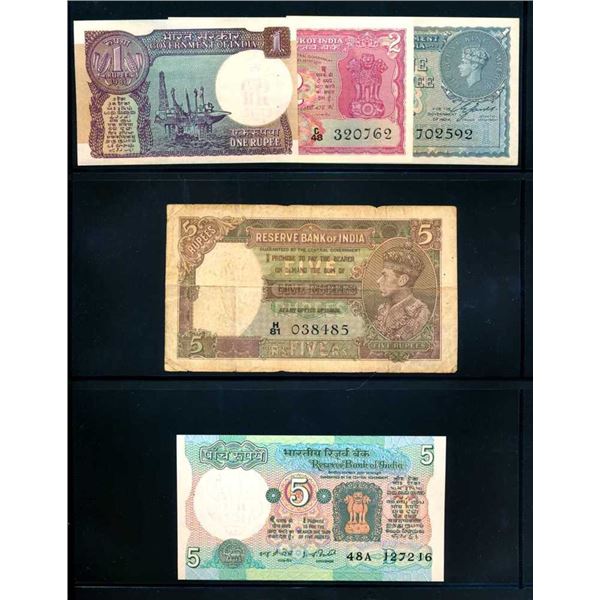 INDE - Lot de 8 billets diffErents