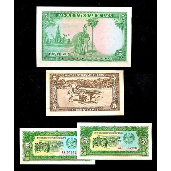 LAOS - Collection de 30 billets diffErents