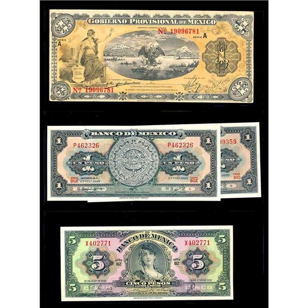 MEXIQUE - Lot de 25 billets diffErents